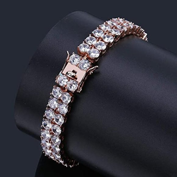 [LAST DAY SALE] Diamond Two Row Tennis Bracelets - Picture 4 of 4